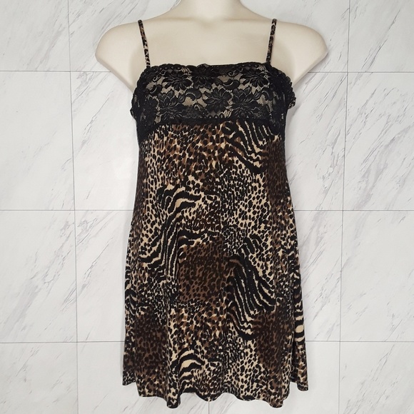george animal print dress